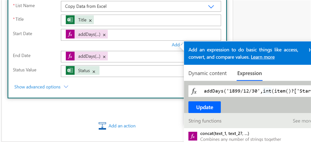 Copying Data From Online Excel To Sharepoint List Using Power Automate 1558